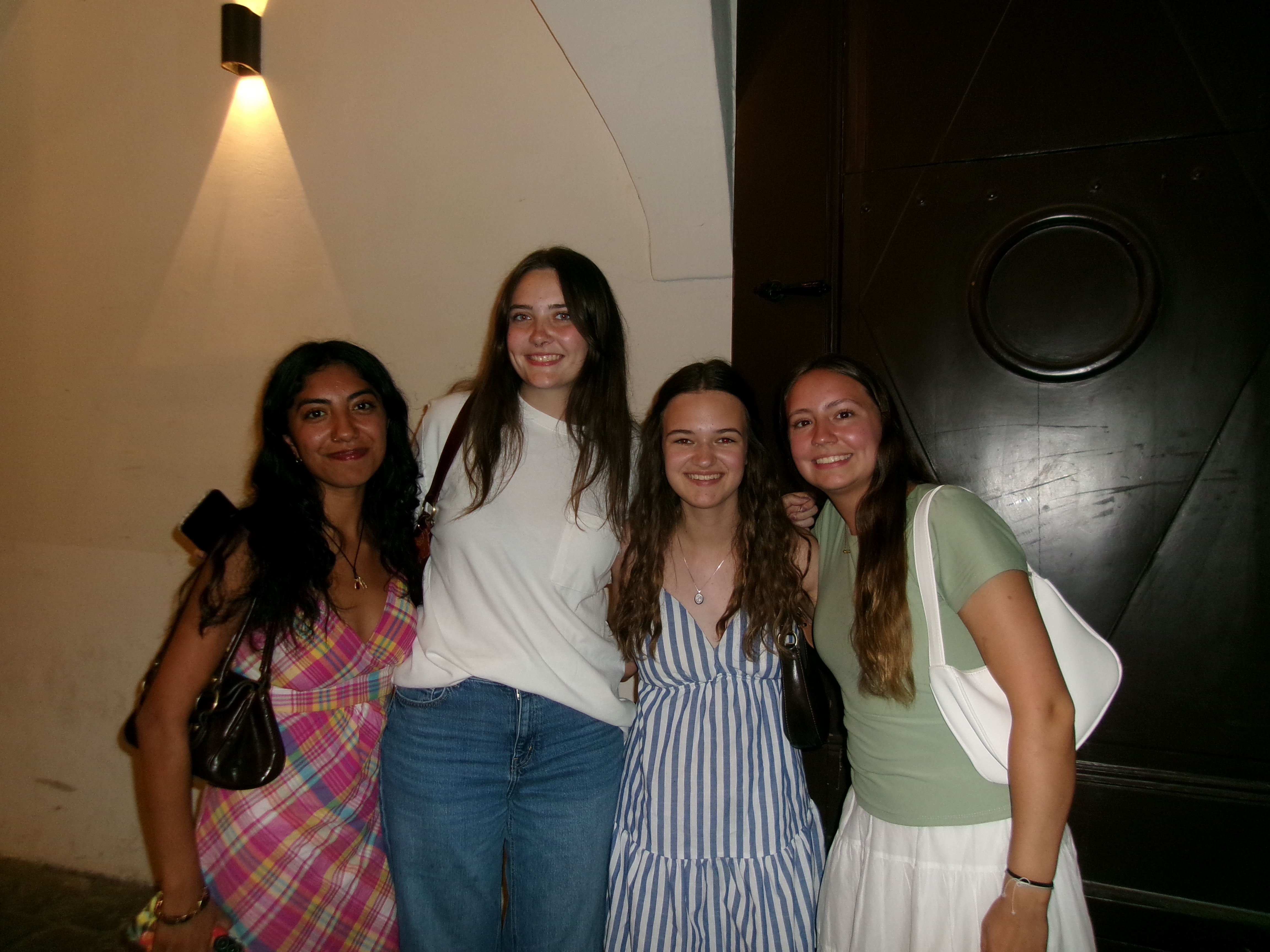 Group photo after study abroad farewell dinner in Vienna, Austtria.