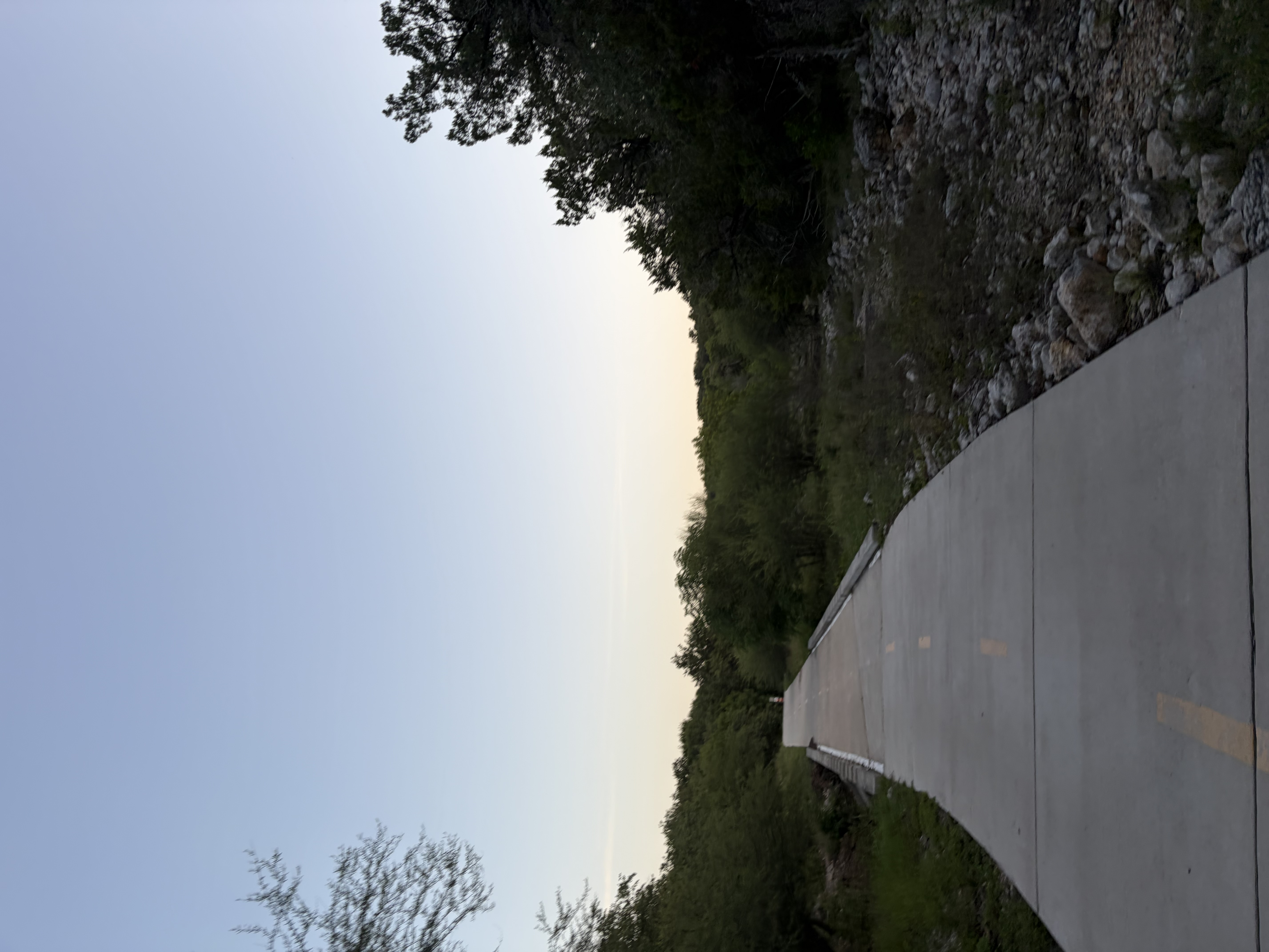 Photo of a view while on a run.